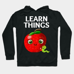 Learn Things Apple and Bookworm Hoodie